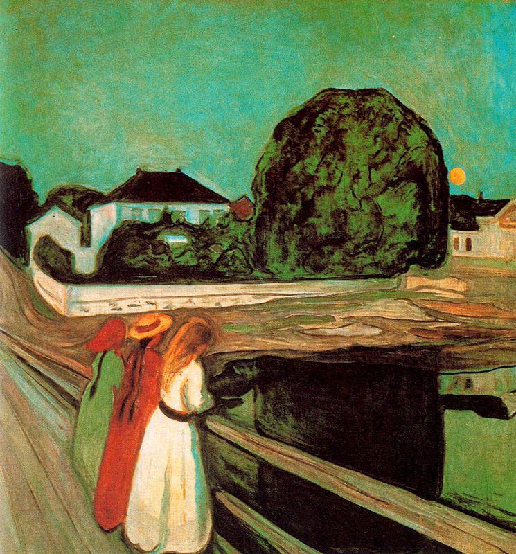 Edvard Munch At the bridge